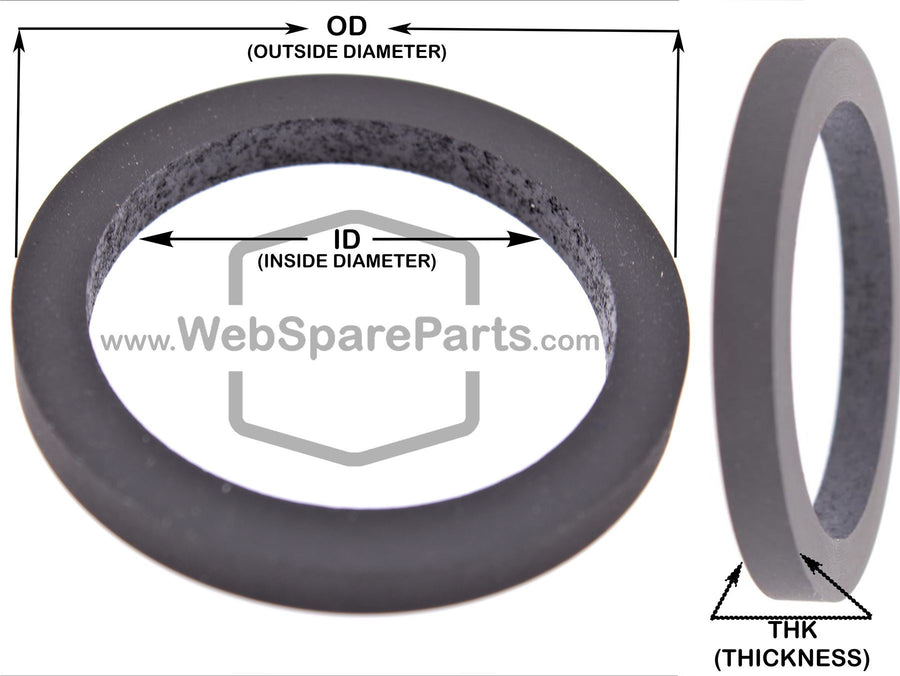 24.0 x 18.4 x 5.0 mm; Idler Tire OD = 24.0 mm ID = 18.4 mm THK = 5.0 mm