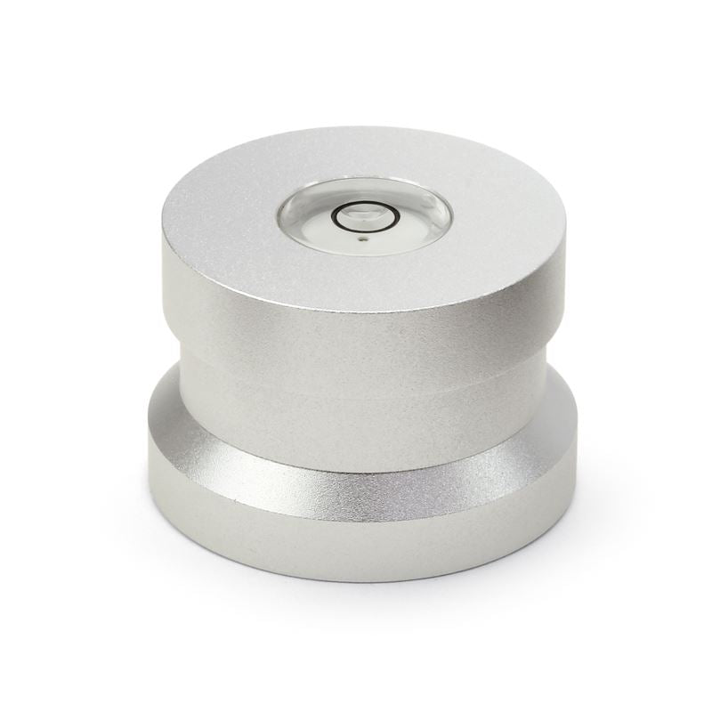 Produktabbildung: Dynavox ASP3 Aluminium 45 RPM Single Adapter with Bubble Level – 7 Inch Single Puck [Silve