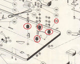 4 œillets de moteur et de châssis pour magnétophone à bobines Philips N4302, photo 2