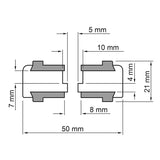 Dynavox aluminum feet for HiFi devices, set of 4, silver, photo 4