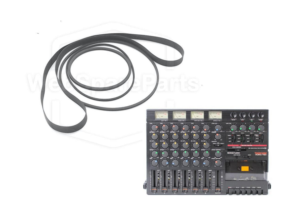 Kit cinghie ricambio per restaurazione piastra cassette vintage Teac Tascam PORTA TWO Mini Studio