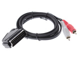 Cablu audio SCART la 2 RCA tată [1.4 m], photo 1