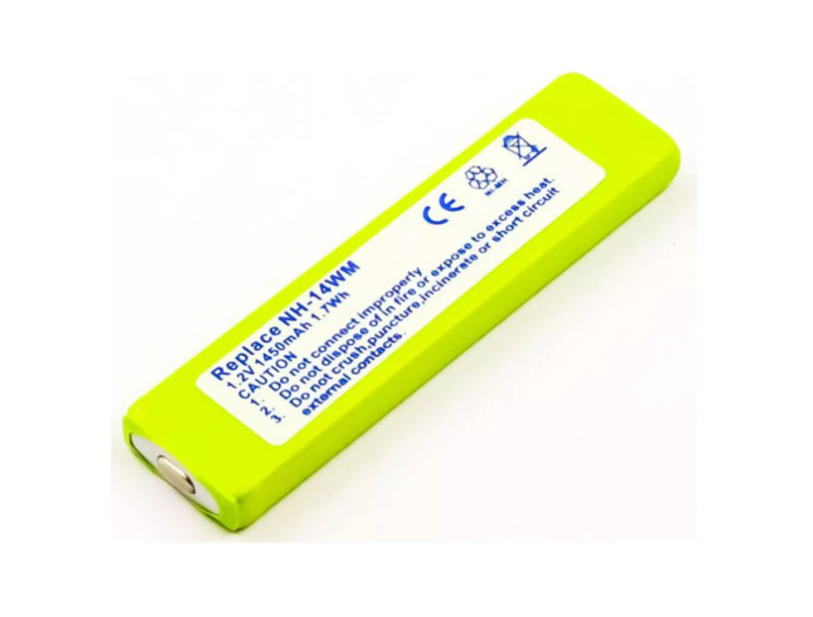 Kompatibelt ersättningsbatteri NH‑14WM 1,2 V NiMH 1450 mAh